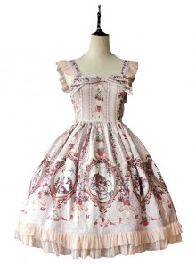 Cinderella Series Printing Classic Lolita Sling Dress