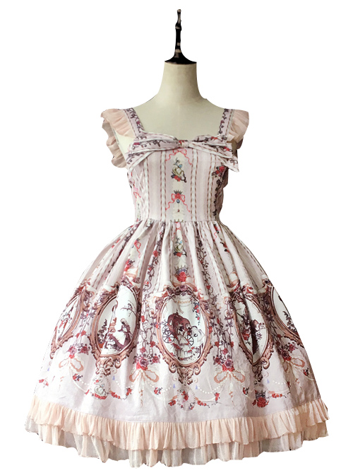 Cinderella Series Printing Classic Lolita Sling Dress