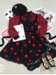 Red Queen Series Retro Fairy Tales Style Woolen Long Sleeve Classic Lolita Dress