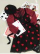 Red Queen Series Retro Fairy Tales Style Woolen Long Sleeve Classic Lolita Dress