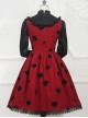 Red Queen Series Retro Fairy Tales Style Woolen Long Sleeve Classic Lolita Dress