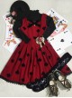 Red Queen Series Retro Fairy Tales Style Woolen Embroidered Classic Lolita Vest Dress