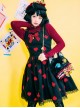 Red Queen Series Retro Fairy Tales Style Woolen Embroidered Classic Lolita Vest Dress