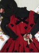 Red Queen Series Retro Fairy Tales Style Woolen Embroidered Classic Lolita Vest Dress