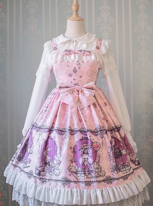 The Dreamland Of Alice Series Small High Waist Classic Lolita Sling Dress