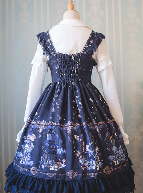 The Dreamland Of Alice Series Small High Waist Classic Lolita Sling Dress