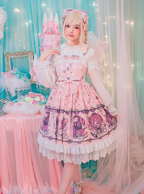 The Dreamland Of Alice Series Small High Waist Classic Lolita Sling Dress