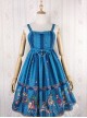 Fairy Tale World Amusement Park Series Little High Waist Classic Lolita Sling Dress