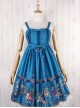 Fairy Tale World Amusement Park Series Little High Waist Classic Lolita Sling Dress