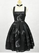 Schrodinger's Cat Series Printing High Waist Classic Lolita Sling Dress