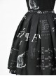 Schrodinger's Cat Series Printing High Waist Classic Lolita Sling Dress