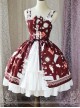 Magic Tea Party Sunny Day And Food Series Printing Classic Lolita JSK Sling Dress Version 2