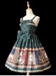 Magic Dictionary Series Plaids Printing Classic Lolita Sling Dress