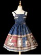 Magic Dictionary Series Plaids Printing Classic Lolita Sling Dress