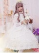 White Bride Chiffon Classic Lolita Sling Dress JSK