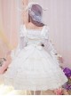 White Bride Chiffon Classic Lolita Sling Dress JSK