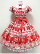 Cream Strawberry Sweet Lolita Short Sleeve Dress