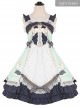 Lace Bowknot Ruffles Sling Dress Classic Lolita JSK