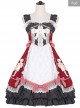 Lace Bowknot Ruffles Sling Dress Classic Lolita JSK