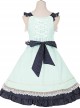 Lace Bowknot Ruffles Sling Dress Classic Lolita JSK