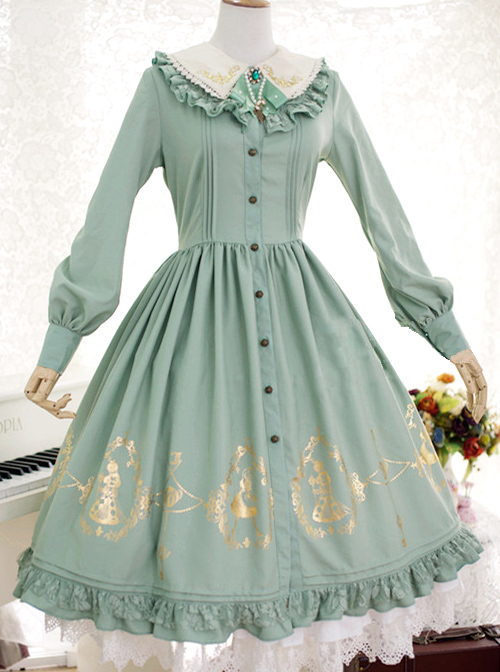 green lolita dress