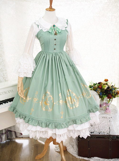 green lolita dress