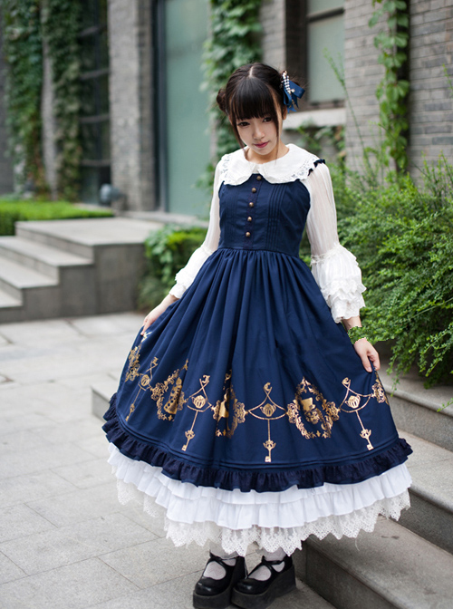 Alice in Wonderland Series JSK Classic Lolita Sling Dress