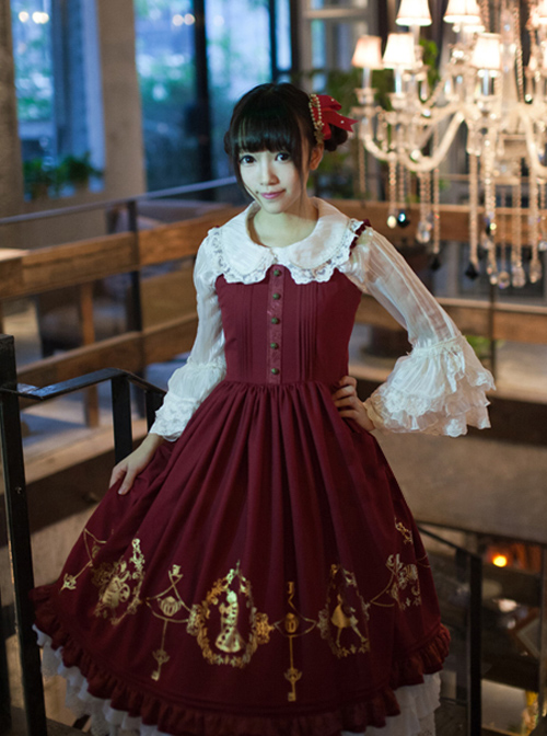 Alice in Wonderland Series JSK Classic Lolita Sling Dress