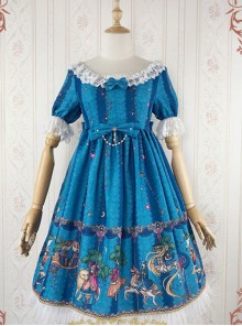 The Fairytale World Amusement Park Series OP Classic Lolita Short Sleeve Dress