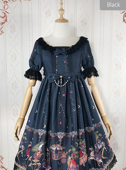 The Fairytale World Amusement Park Series OP Classic Lolita Short Sleeve Dress