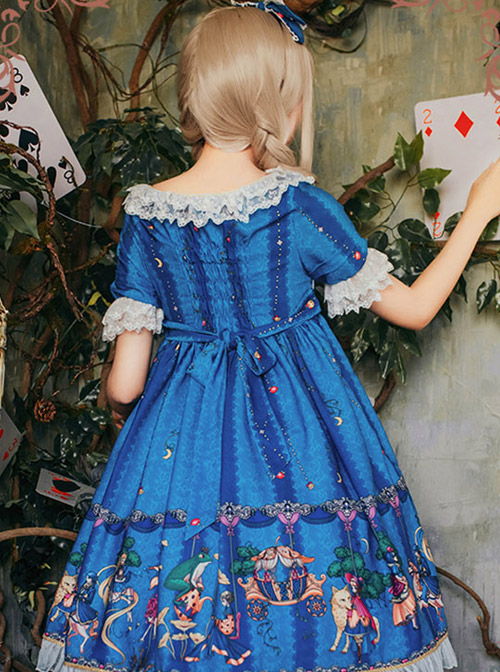 The Fairytale World Amusement Park Series OP Classic Lolita Short Sleeve Dress