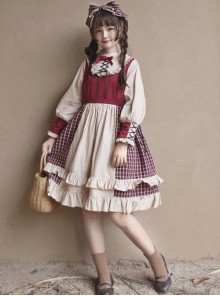 Christmas Strawberry Berry Series OP Classic Lolita Long Sleeve Dress