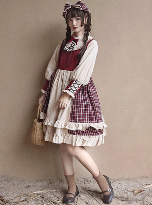 Christmas Strawberry Berry Series OP Classic Lolita Long Sleeve Dress