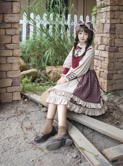 Christmas Strawberry Berry Series OP Classic Lolita Long Sleeve Dress