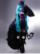Vocaloid Miku Black Cosplay Lolita Dress And Hat Costume
