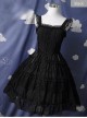 Pure Black And Pure White JSK Classic Lolita Sling Dress