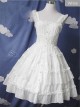 Pure Black And Pure White JSK Classic Lolita Sling Dress