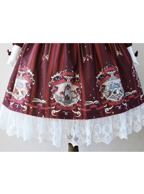 Magic Tea Party Bedtime Book Series OP Classic Lolita Long Sleeve Dress