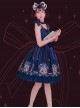 Magic Tea Party Bedtime Book Series Printing JSK Classic Lolita Sling Dress