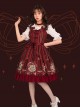 Magic Tea Party Bedtime Book Series Printing JSK Classic Lolita Sling Dress