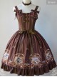 Magic Tea Party Bedtime Book Series Printing JSK Classic Lolita Sling Dress