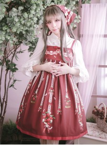 Small Apple Series JSK High Waist Classic Lolita Sling Dress