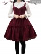 Waltz Series JSK Wine Red Elegant Classic Lolita Sling Dress