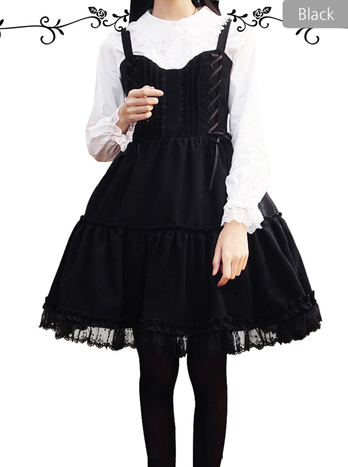 Waltz Series JSK Wine Red Elegant Classic Lolita Sling Dress