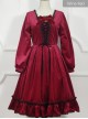 Little Red Riding Hood Series Retro Fairy Style OP Gothic Lolita Long Sleeve Dress