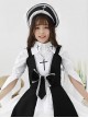 Cross Witch Gothic Lolita Black Or Red Dress And Shirt And Hat Set