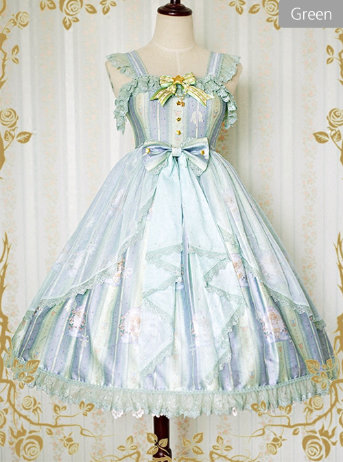 *Little Angel That Singing The Blessing Poem* Classic Lolita JSK Lace Sling Dress