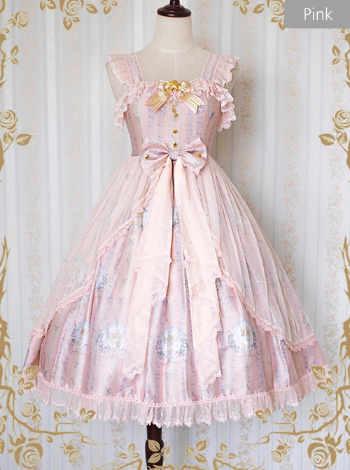 *Little Angel That Singing The Blessing Poem* Classic Lolita JSK Lace Sling Dress