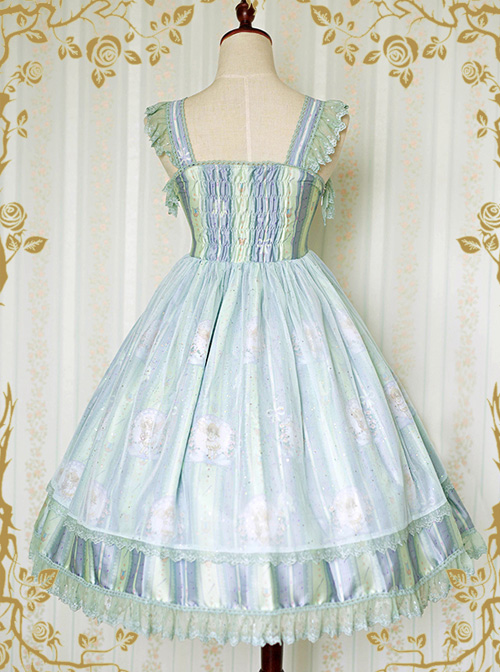 *Little Angel That Singing The Blessing Poem* Classic Lolita JSK Lace Sling Dress