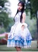 Tsing Lung White Tiger Series White Tiger Chinese Style Classic Qi Lolita Sleeveless Dress And Shawl Set